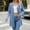 Blue, variant on Aloohaidyvio Cardigans for Women Plus Size,2024 Fall Button Down Cardigan Lightweight Soft Knit Cardigan for Women Long Sleeve Open Front Coat