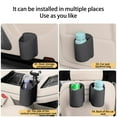thumbnail image 4 of Car Cup Holder Storage Bin Clip On Back Seat Water Bottle Beverage Drink Holders Leather Car Door Seat Holder, 4 of 8