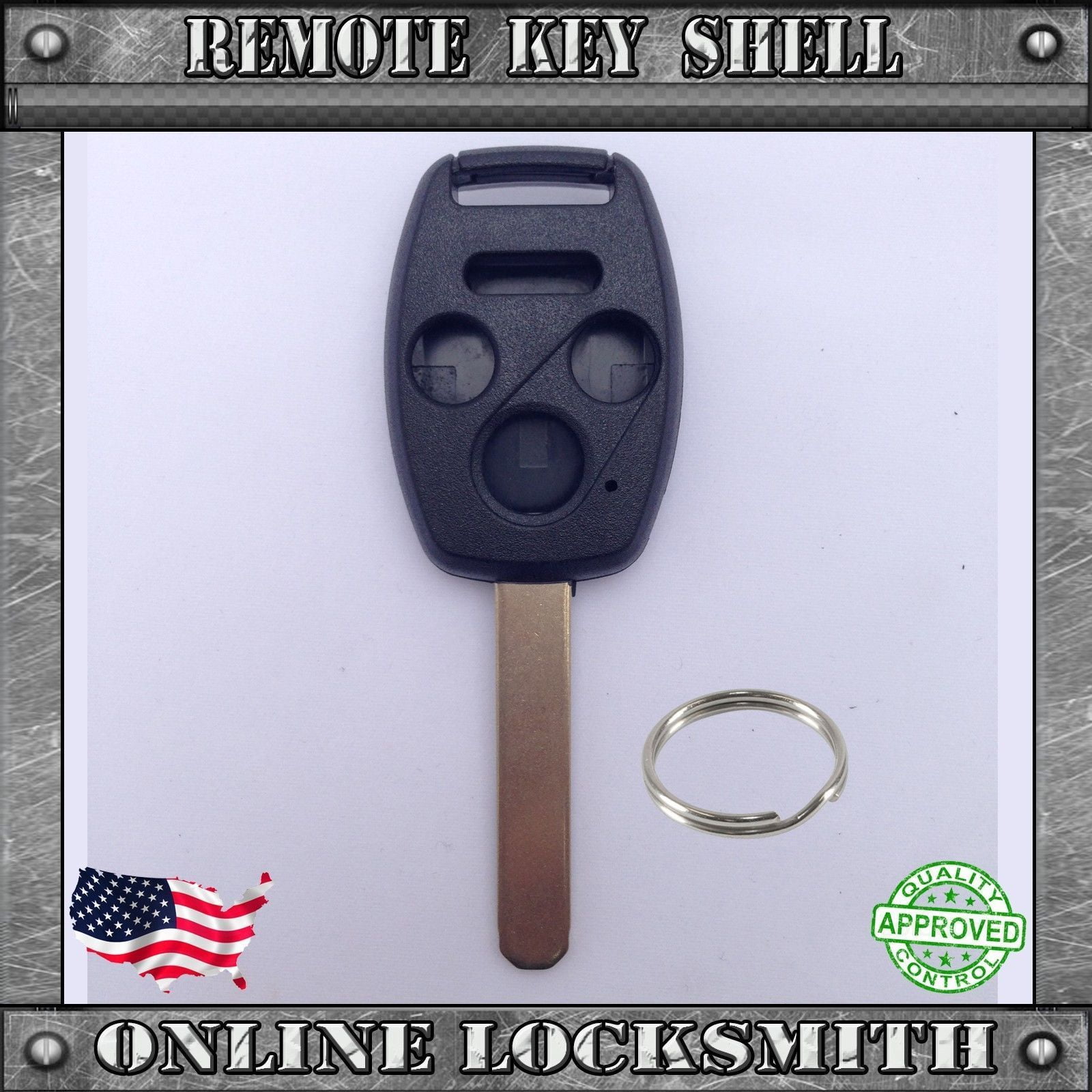 2 Replacement For 2005 2006 2007 2008 Honda Pilot Key Fob Remote Case Shell