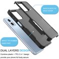 thumbnail image 6 of Tiflook For Motorola Moto G 5G 2023 / Moto G (2023 Only) / XT2313 Case,Shockproof Protection Heavy Duty Armor Hard Plastic & Rubber Rugged Bumper 2-in-1 Sturdy Phone Case - Black, 6 of 6