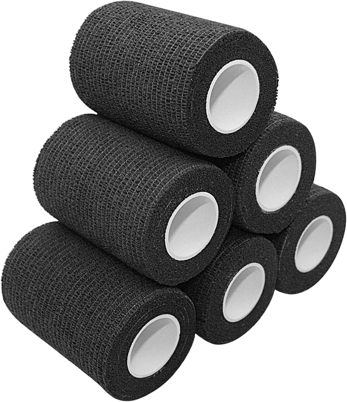 Vet Wrap 3 inch x 6 Pack Black Tape For Skin Bandage Tape Vet Tape