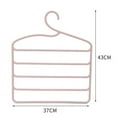thumbnail image 4 of Cheers.US Space Saving Pants Hanger Trousers Hangers Pants Rack for Pants Jeans Trousers Skirts Scarf Ties Towels Closet Storage Non-Slip Clothes Organizer, 4 of 4