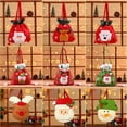 thumbnail image 2 of Bolsa de regalo de Navidad declaración creativa Linda bolsa de asas para dulces con estampado de dibujos animados para niños bolsa de manzana de Navidad de Papá Noel, 2 of 4