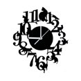 thumbnail image 1 of Black cat wall clock hook antique indoor wall clock Scandinavian clock cute cat (black), 1 of 7