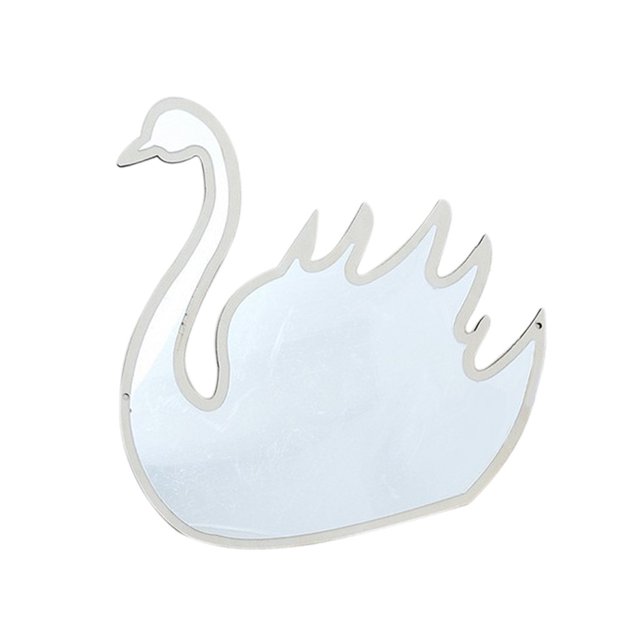 Inteprter Moderno lindo acrílico espejo pared pegatina calcomanía niños habitación decoración #9 Decoración del hogar nuevo cisne