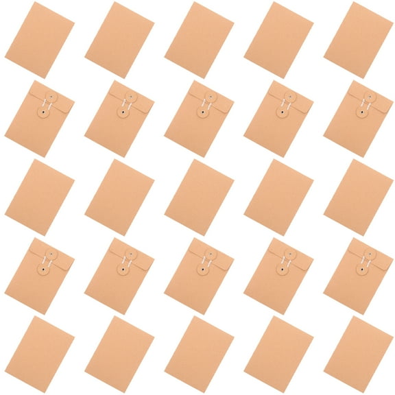 Profile Photo Bag Kraft Envelope Paper Document Filing Pouch Binder Cabinets School Folder Supply Mini