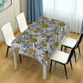 thumbnail image 7 of SKYSONIC Daisy Flower Tablecloth Waterproof Washable Polyester Square Table Cover Durable Tablecloth for Kitchen Dining Table Party Decor (60 X 60 Inch), 7 of 7