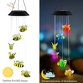 thumbnail image 4 of Campana de viento solar LED MorTime Abeja 25 para colgar en jardín y hogar, 4 of 7