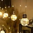 thumbnail image 4 of TUSLUZ Wish Ball Curtain Lights 200 LED Window Fairy Light, USB/Battery Powered Twinkle Globe Curtain String Lights for Wedding Backdrop Room Dorm Party Christmas Decor (Warm White), 4 of 7