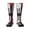 1 Black, variant on Women's Knee High Socks Firefighting Art Firefighter Flag Thermal Soft Knee Long Socks
