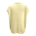 thumbnail image 4 of Spring Cardigans for Women Short Sleeves Knitted Button Up Sweater Cardigan V Neck Casual Sweater Coat Short Sleeves Sweater Cardigans for Women (Yellow XL), 4 of 4
