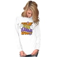 thumbnail image 3 of Halloween Feelin Cute Kinda Spooky Women's Long Sleeve T Shirt Brisco Brands S, 3 of 6
