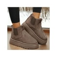 thumbnail image 4 of Women’s Suede Winter Platform Fuzzy Fluffy Plain Booties Fashion Boots, 4 of 9