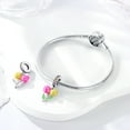thumbnail image 4 of MULA Mother's Day Gifts 925 Sterling Silver Charms Tulip Bouquet Flower Dangle Pendants Women Gift, 4 of 6
