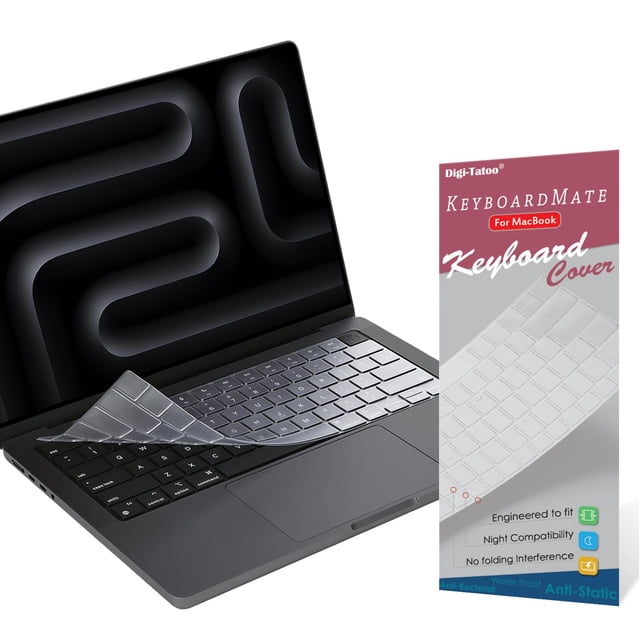 Funda de teclado Digi-Tatoo compatible con MacBook Pro 14/16