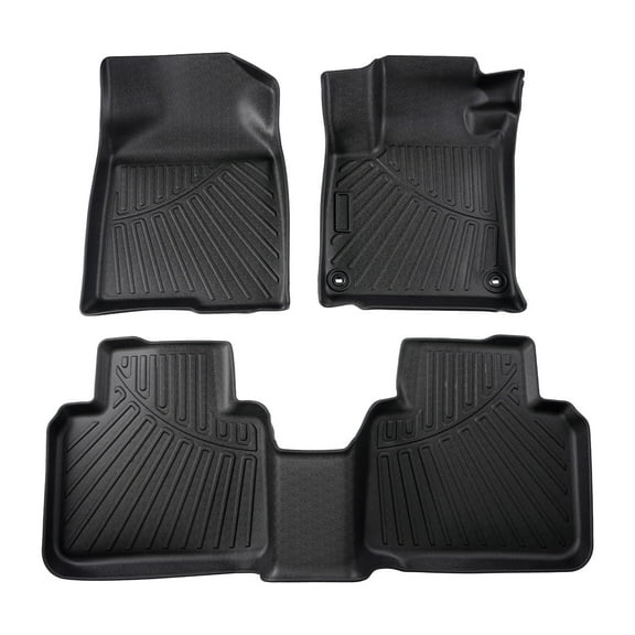 Maxpeedingrods 3D All Weather Floor Mats For Honda Accord Sedan 2018-2022 Waterproof 3PCS Liner