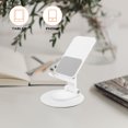 thumbnail image 3 of USHOBE Minimalist Mobile Phone Tablet Holder Adjustable Aluminum Alloy White for General Users 1Pcs, 3 of 8