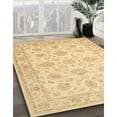 thumbnail image 3 of Ahgly Company Machine Washable Indoor Rectangle Traditional Mustard Yellow Area Rugs, 6' x 9', 3 of 7