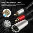 thumbnail image 6 of Yucurem Xlr To 2 Rca Y Splitter Cable Audio Cable Adapter (3M Xlr Male To 2Rca), 6 of 10