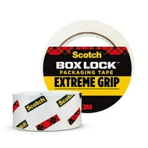 Scotch MMM3950 1.88 in. x 54.6 Yard Box Lock Packaging Tape, Clear