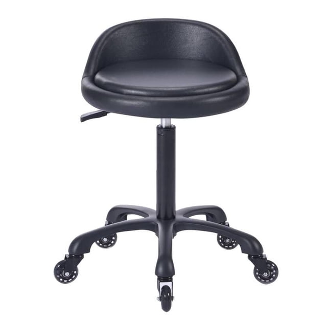Taburete de salón con ruedas Syiole, ajustable en altura hidráulica