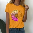 thumbnail image 2 of Outfmvch T Shirts for Women,Plus Size Tops,Shirts for Women,Womens Graphic T Shirts,Spring Tops for Women,Workout T Shirts Athletic Summer Trendy Clothes 2025 Short Sleeve Spring Tee X1 Yellow L, 2 of 9