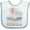 White and Blue, variant on Inktastic My Mommy Loves Me to the Moon and Back Elephant Family Boys or Girls Baby Bib