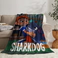 thumbnail image 2 of Sharkdog Throw Blanket Gifts for Fans Lover Girls Boys Women Present Hoodie Him Bed 30"x40", 2 of 6