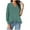 Light Green, variant on iTNHFP Dress Shirts For Women European And Women'S Large V Neck Solid Color Irregular Loose Casual Fashion Women'S Long Sleeve T Shirt