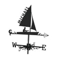 thumbnail image 2 of davian Vane Weathervane Easy to Install Gift Decorative Iron Decoration Wind Direction Indicator for Courtyard Outdoor Sailboat, 2 of 8