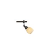 Pro Track Elm Park 6-Head Ceiling Track Light Fixture Kit Spot Light Brown Bronze Finish Amber Glass Western Kitchen 57 1/2 Wide