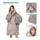 thumbnail image 3 of Sudadera Cobija Hoodie Mujer Hombre Con Capucha Suave, 3 of 7