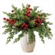 thumbnail image 1 of 45 Ramas Artificiales de Pino Navideño con Frutos Rojos, Hojas de Pino Norfolk Perennes Artificiales y Ciprés para Manualidades., 1 of 5