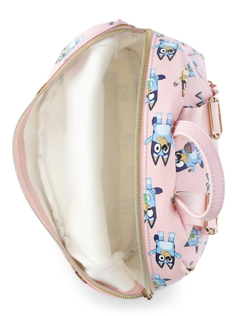 Bluey Kids Allover Print PU Mini Backpack, Pink - Walmart.com display picture 1