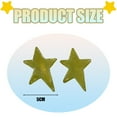 thumbnail image 5 of 10pcs cute star mini hairpin with side clips for women's hair accessories Y2K hair accessories-Mustard green, 5 of 6