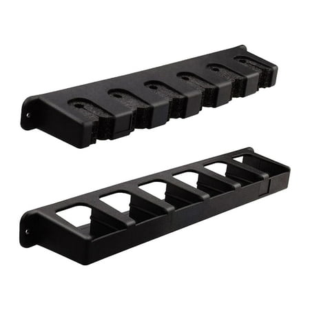 SunniMix Vertical Fishing Pole Holders Fixed Frame Rod Storage Racks for RV Game Room Black
