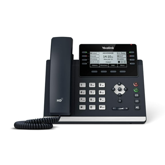 Yealink SIP-T43U 12-Line Dual Port Gigabit VoIP Phone