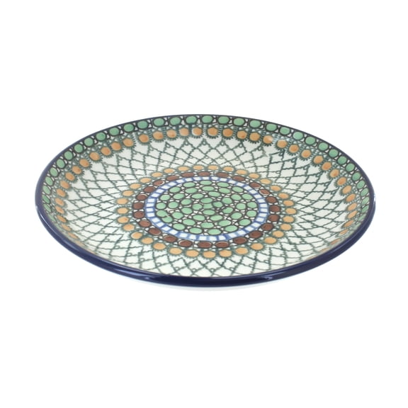 Blue Rose Polish Pottery Tranquility Dessert Plate