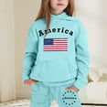 thumbnail image 2 of Icvfdpl Boys Summer Outfits Sets Child Girls Long Sleeve Solid Warm Hoodie Pullover Tops Pants Sweat Suit Skin-Friendly Outwear 2 Years-3 Years, 2 of 4
