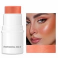 thumbnail image 2 of Lazy Highlighter Rouge Pearl Stick Monochrome Velvet Texture Breathable Natural Rouge Powder Female Net Red Lasting Brighten Skin Tone|B, 2 of 9