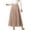 Khaki, variant on Skirts for Women Elastic High Waist A Line Layered Tutu Mesh Flowy Skirt Ankle Length Comfortable Womens Long Skirts Khaki One Size