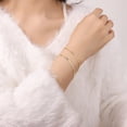 thumbnail image 4 of Free Assembly Women's Demi Fine 14K Gold Plated Herringbone Layered Bracelet Set, 2-Piece, 4 of 5
