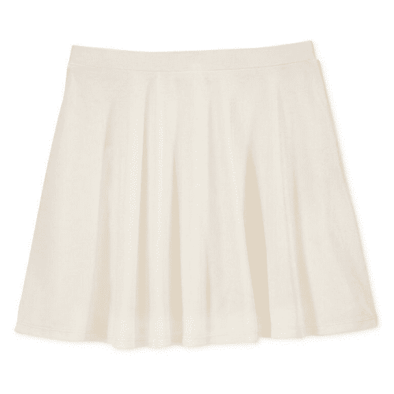 Epic Threads Girls’ Velvet Skater Skirt,Holiday Ivory, Size L, MSRP $26
