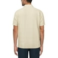 thumbnail image 2 of Cafe Luna Men's and Big Men's Pintuck Short Sleeve Guayabera Shirt, Sizes S-5XL, 2 of 3