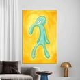 thumbnail image 2 of Squidward Painting Print, 3d Printed Canvas, Canvas Wall Art, Canvas Print, Bold And Brash Artwork, Modern Canvas Decor, Abstract Canvas Print, Canvas Wall Decor - Natural Framed, 2 of 6