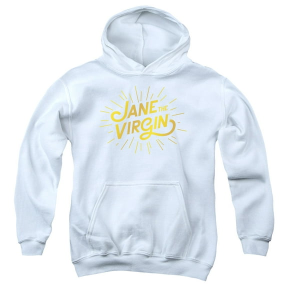 Jane The Virgin Golden Logo Youth Pullover Hoodie Sweatshirt White