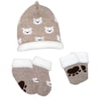 thumbnail image 2 of Conjunto George Niño 0 M Oso Café Gorrito, 1 Manoplas y 1 Par de Tines, 2 of 3