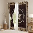thumbnail image 3 of Homewish Rustic Texas Stars Black Out Curtains,Western Rustic Cowboy Curtains Pack of 2 (42x63 Each),Country Farmhouse Bedroom Curtains For Boys Kids,Ultra Soft Home Decor, 3 of 6