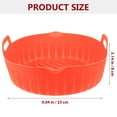 thumbnail image 4 of Pot en Silicone pour Friteuse à Air Chaud Rond Antiadhésif Compatible avec Poignées, 4 of 8