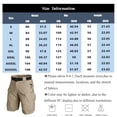 thumbnail image 4 of Dwellite Men's Hiking Shorts Waterproof Cargo Short Pants Lightweight Work Short with Multi Pockets(No Belt) Brown S, 4 of 9